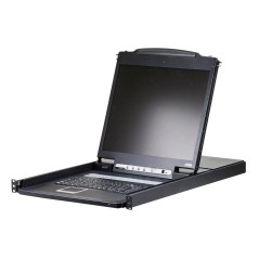 "Aten 8-Port 19" LCD KVM Switch - Efficient and Space-Saving Solution (CL1308N-ATA-2XK06GG)"